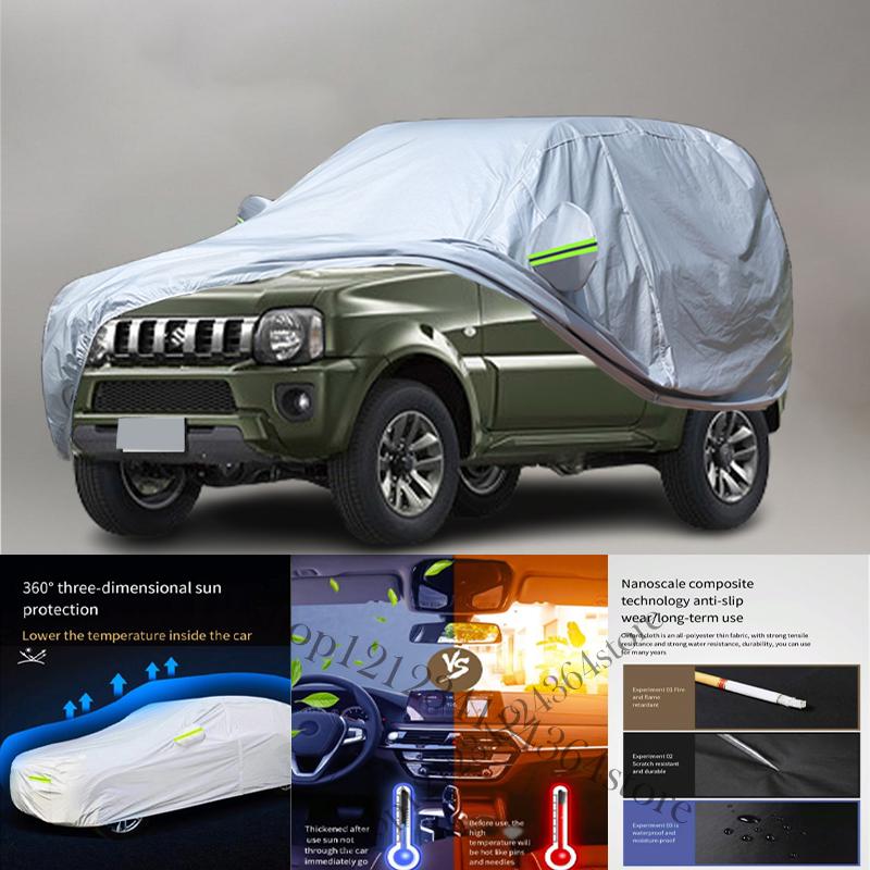 Для Suzuki Jimny Автомобильный чехол от снега, пыли, УФ-лучей, отшелушивания краски и дождевой воды 210t Автомобильный чехол Защита