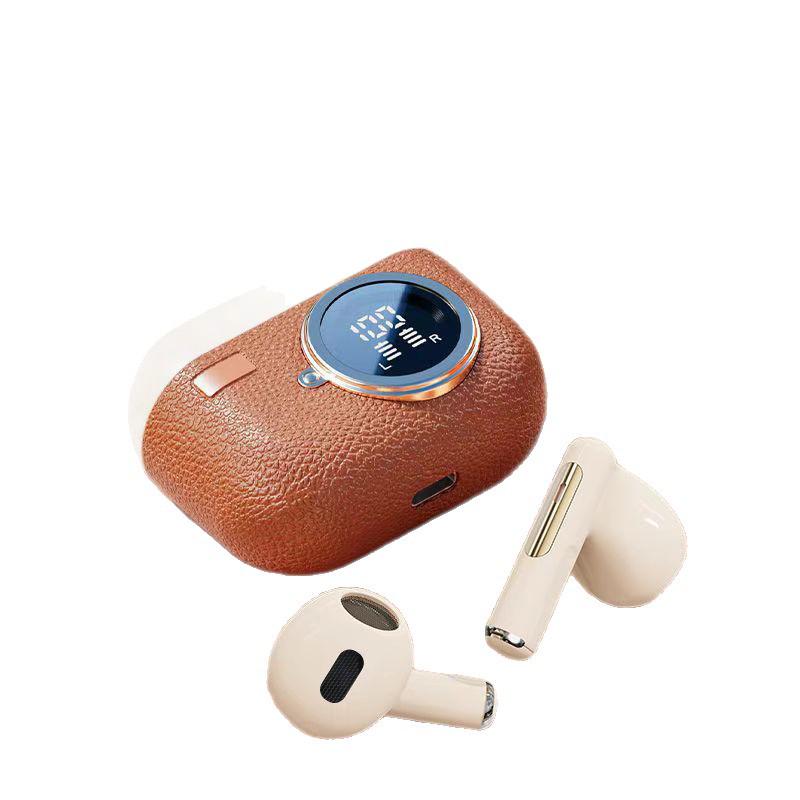 Новые беспроводные Bluetooth-наушники BT33: Полувкладыши, Шумоподавление, Ретро-дизайн, Длительное время работы от аккумулятора, Высокое качество звука.
