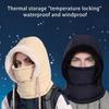 Осенне-зимняя теплая плюшевая балаклава для защиты лица от холода и ветра, лыжный визор, дышащая зимняя термомаска для лица, шарф-воротник, шлем
