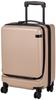 [ас. [ТОКИО] Чемодан Cornerstone 2-Z №. 06863, 38L (Расширенный), 3,2 кг, На 2-3 ночи, Расширяемый, 54 см, Розово-бежевый, Один размер