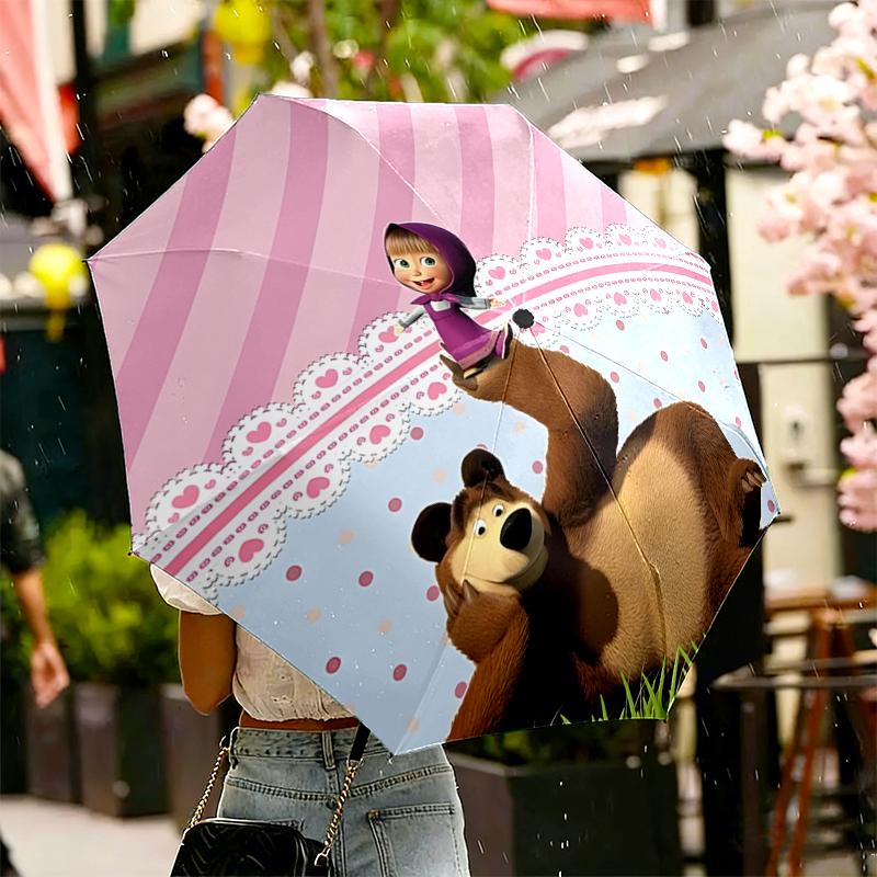 cartoon animation Print Umbrella Automatic Opening/ Closing - Portable Foldable Design - Daily use for Travel/Outdoor - Gift for Birthday