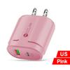 Быстрое зарядное устройство PD20W QC 3.0, EU US вилка, универсальный настенный адаптер с несколькими USB C, зарядное устройство для телефона для iPhone 14 Samsung Xiaomi Huawei