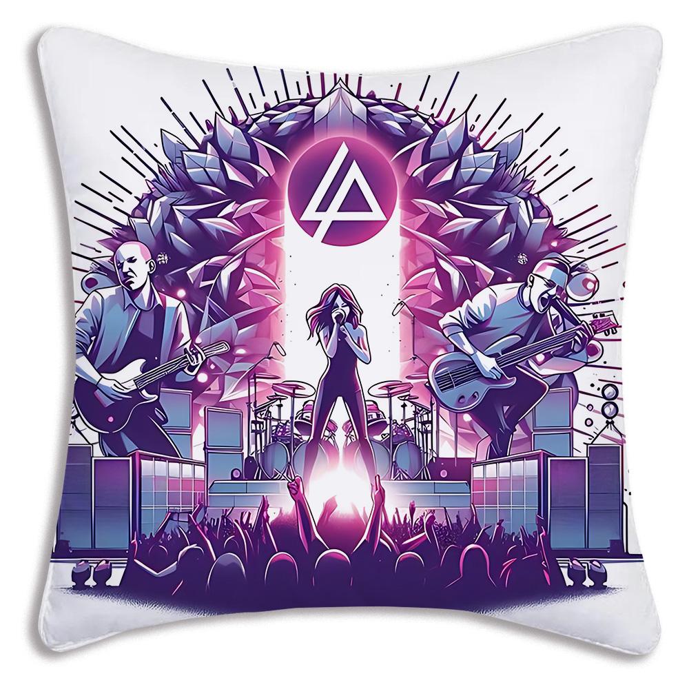 Всемирно известная рок-группа Linkin P-Park Наволочки Декоративные для дивана Домашние Двусторонние Печать Короткий Плюш Милые Наволочки