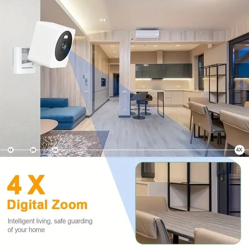 Tuya Smart Mini WiFi Camera 5MP Indoor Wireless 4X Zoom Home Security Cameras AI Human Detect 1080P HD CCTV Видеонаблюдение