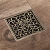 Modern Rectangle Brushed Eco-Friendly Easy-Clean Bathroom Floor Drain 100x100mm HIDL081