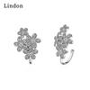 Lindon Women's Zircon Copper Alloy Earrings - Wedding Party Gift Pendant Earrings
