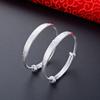 S999 Pure Silver Ethnic Style Buddhist Three-character Scripture Baby Bracelet Ankle Bracelet