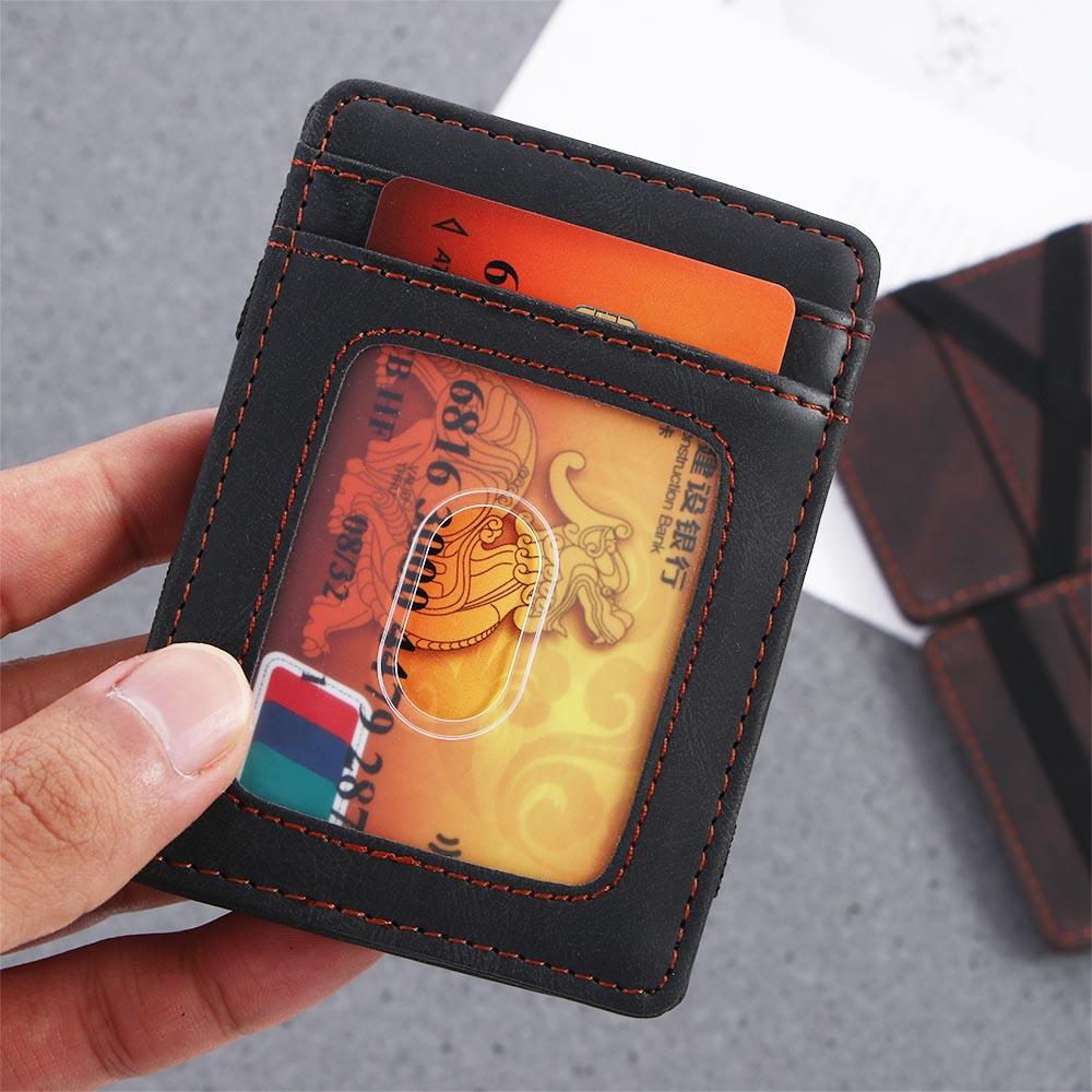 Card Case Card Cover Men Gift Credit Card Holder Money clips Magic Wallet Cash Clip Mini Coin Purse