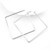 Geometric Square Stud Irregular Shape Earrings Diamond Stainless Steel Exaggeration Earrings Large Hypoallergenic