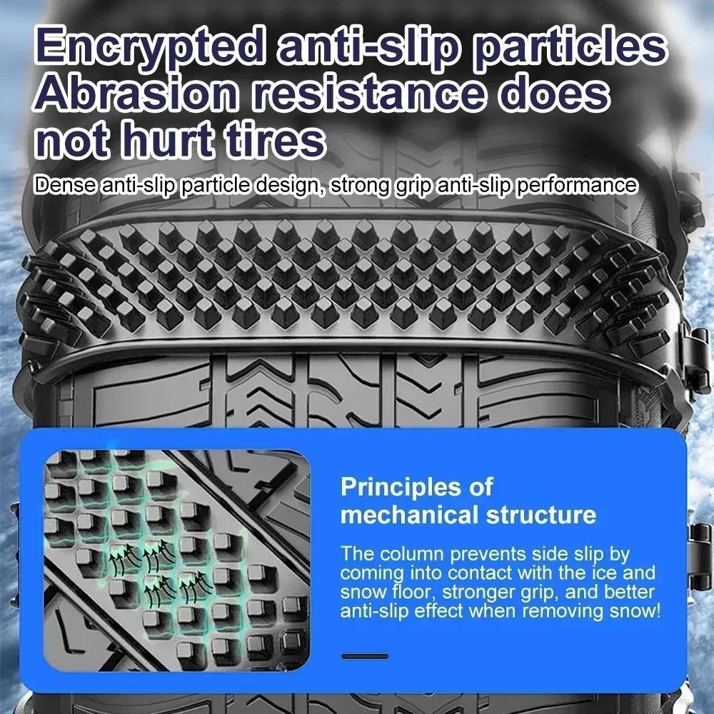 Цепи противоскольжения, цепи для шин, 10/1 шт., уретановый комплект, стяжки для колес, ремни, цепи для автомобильных шин, зимние противоскользящие цепи, противоскользящие, снег, аварийные, новые