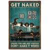 Vintage Metal Tin Signs Wall Decor Get Naked Unless You Are Just Visiting Don't Make It Weird Retro Tin Sign Posters