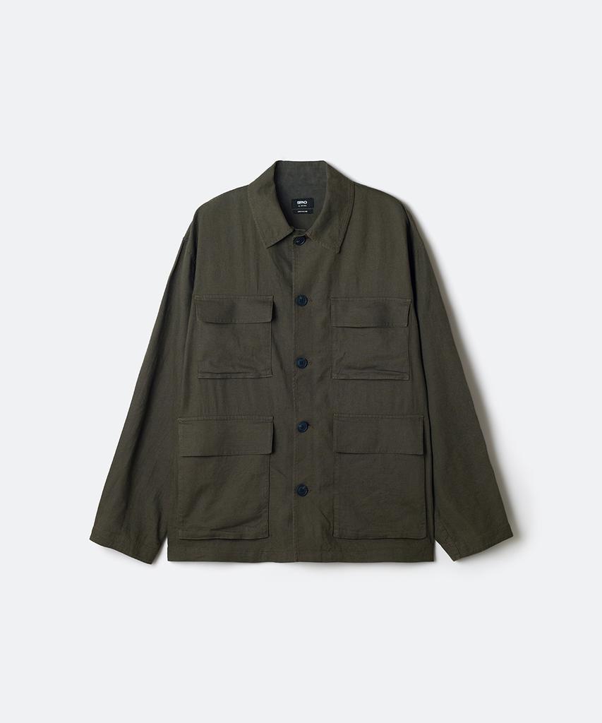 Сафари-куртка Spao из смесовой ткани с льном_Spjjg24M01