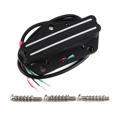 FLEOR Alnico 5 звукосниматель для Tele Hot Rail Humbucker Bridge Pickup 6-7K Подходит для деталей гитары Fender Tele