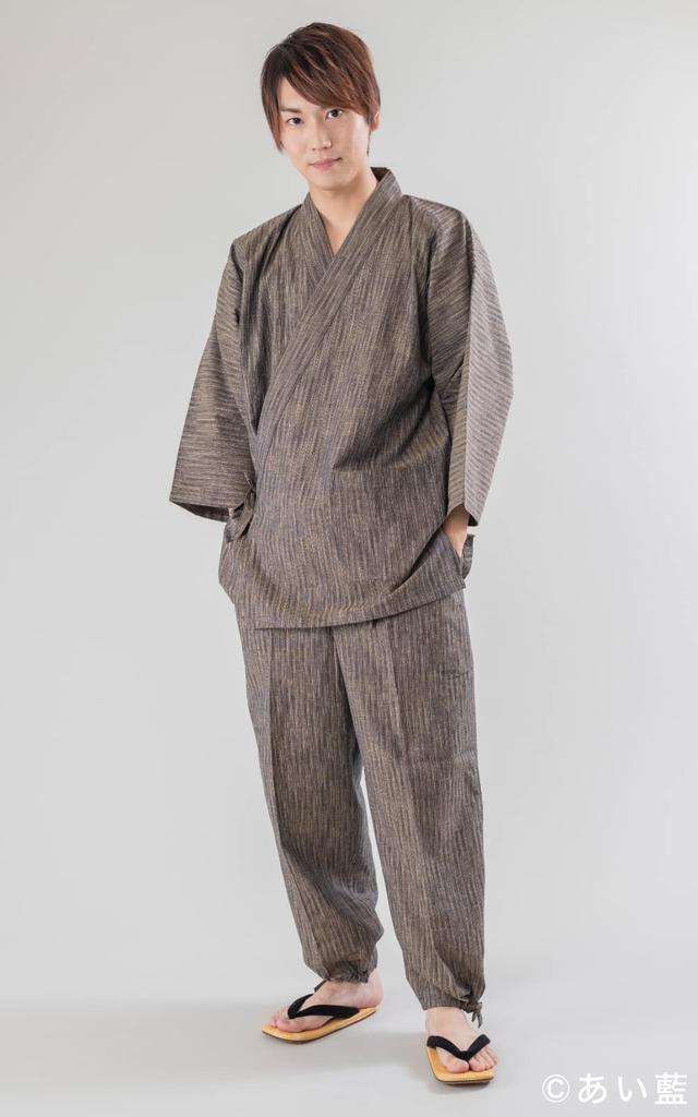 Сделано в Куруме Теплый Касури Зима [Ai Indigo] Самуэ, Япония, Плетение, Стиль, M-3L, Круглогодично, Сезонный, Настоящее время, Весна, Лето, Осень, (М, Коричневый)