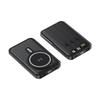 3C Certified Wireless Magnetic Power Bank: 15W PD, Strong Magnet, Built-in Triple Cables & Stand, Ideal for Air Travel.