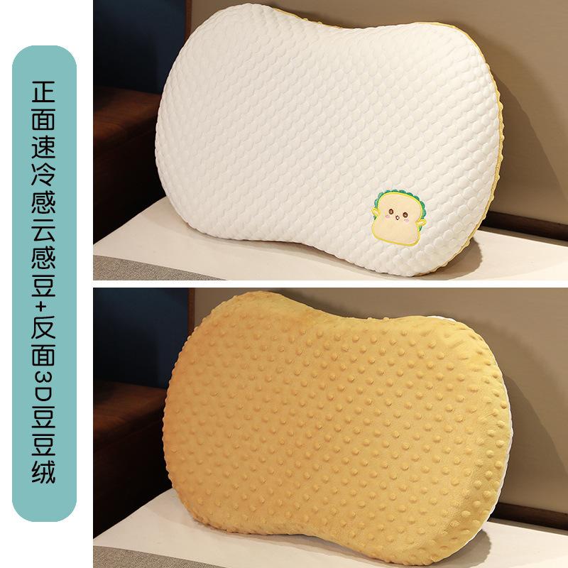 Мягкая подушка-дуду с бархатным животиком, подушка из пены с памятью для сна и декомпрессии, кровать, подушка для снятия стресса для взрослых, подушка для сна с поддержкой, кожаная оболочка