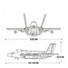 F-35 Высококачественный истребитель Высококачественный реактивный самолет Высококачественная серия Высококачественное здание Конструктор Высококачественная сборка из блоков Высококачественный Moc