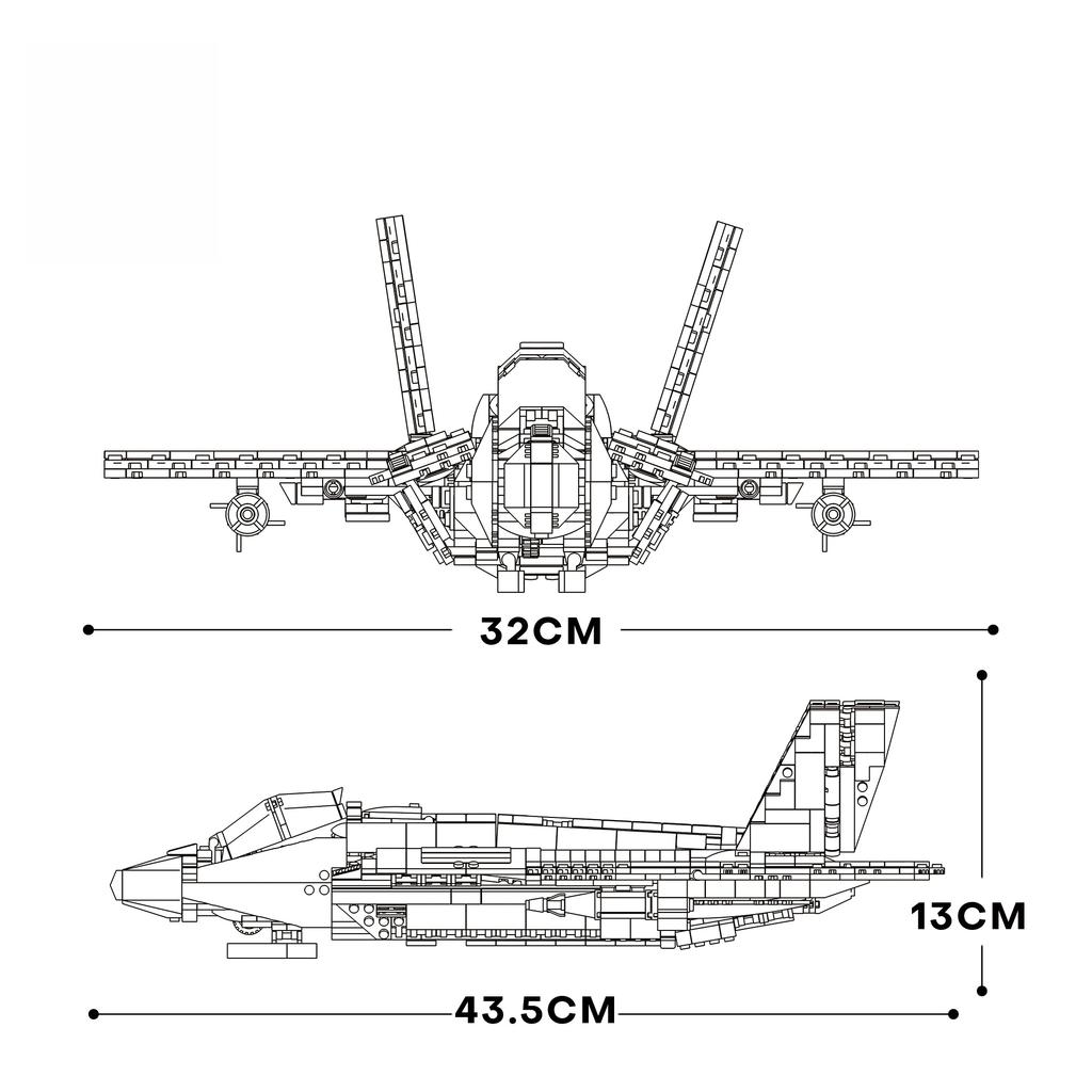F-35 Высококачественный истребитель Высококачественный реактивный самолет Высококачественная серия Высококачественное здание Конструктор Высококачественная сборка из блоков Высококачественный Moc