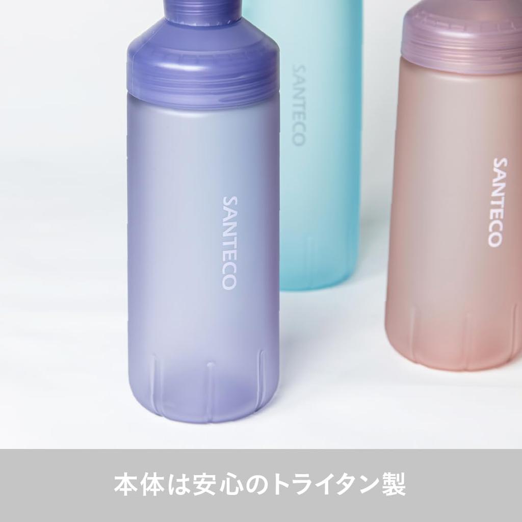 CB Japan Ocean Beverage Bottle, Direct Drinking, Rubberized [Blue-Green], 710ml, Cold Water Only, Pastel, SANTECO