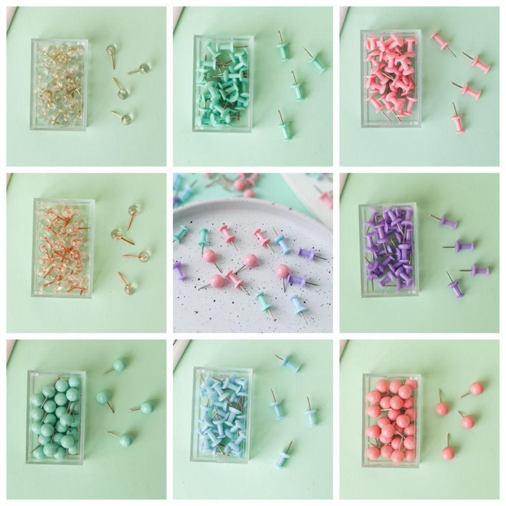 Plastic Photo Wall Studs Metal Pushpin Office Binding Supplies Thumbtack Board