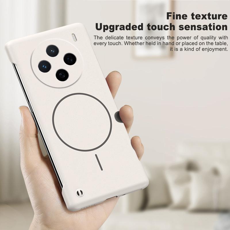 Ультратонкий матовый безрамочный чехол из ПК для Magsafe Vivo X200 Pro Mini X200S X100S X100 Ultra Pro Магнитный противоударный чехол