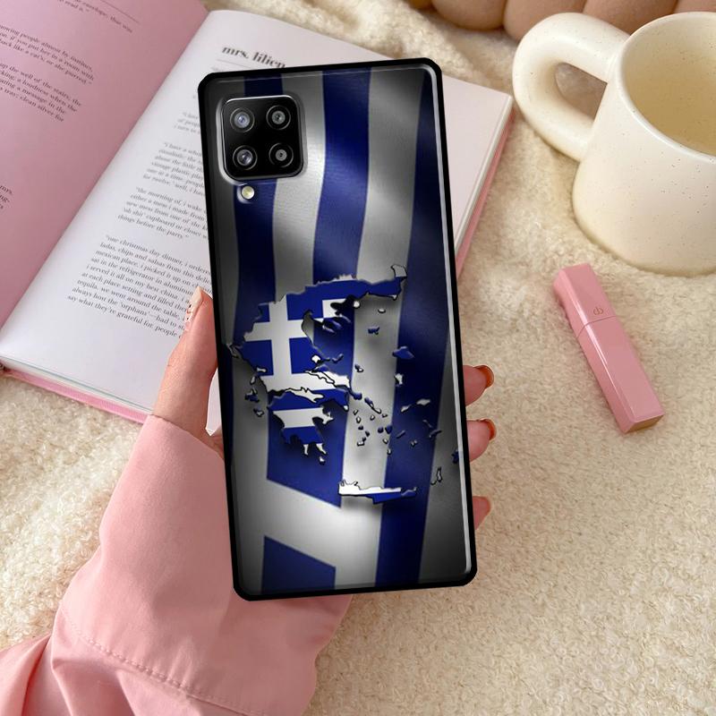 Греческий флаг Греции для Samsung Galaxy A54 A34 A14 A13 A52 A32 A12 A22 A72 A52S A33 A53 A73 A71 A51 чехол для телефона