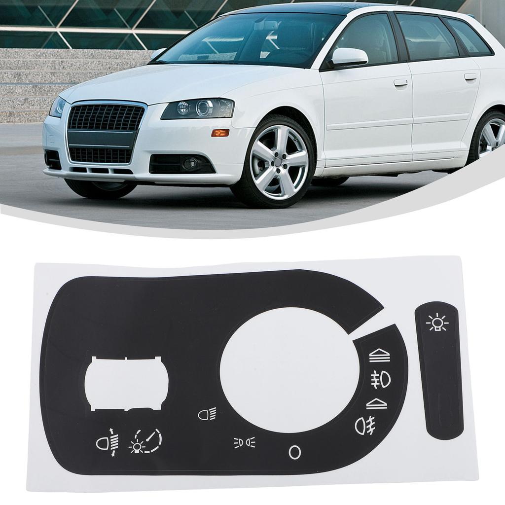 Light Switch Repair Sticker Car Switch Sticker Black Overlay Button Replacement