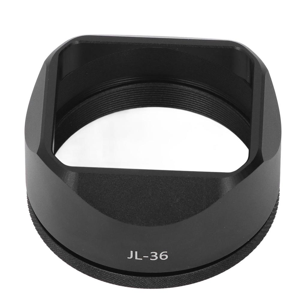 Aluminum Alloy Square Lens Hood Camera Lens Shade for X100VI X100V Camera External Filter Compatibility Black