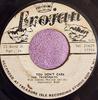 Пластинка 7 дюймов ТЕХНИКИ TOMMY MCCOOK SUPERSON You Dont Care Don On Bond Street NONE Trojan 1967 Ямайка Регги Ска Даб Б/у