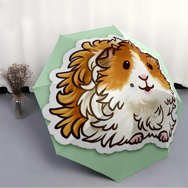 1pc Guinea Pig Automatic Open/Close Umbrella - Compact Travel Umbrella, Gift for Birthday, yy251208119