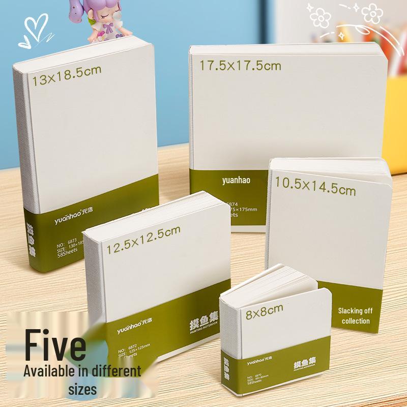 Портативный квадратный мини-скетчбук Yuanhao: Коллекция антистресс, устойчивая к разрывам, утолщенная
