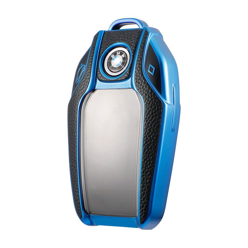 Чехол для ключа BMW с ЖК-дисплеем: Защитный чехол для 5 и 7 серий, отделка под кожу