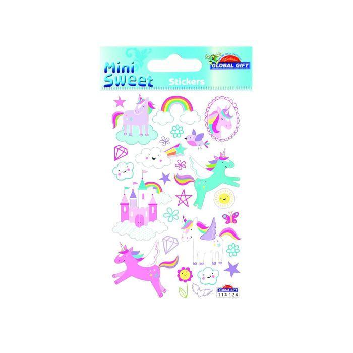 Autocollants - Licornes - Paillettes - Époxy