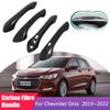 Накладки на ручки дверей из углеродного волокна для Chevrolet Onix II     Роскошные автомобильные аксессуары Гаджет Стайлинг Наклейки Отделка