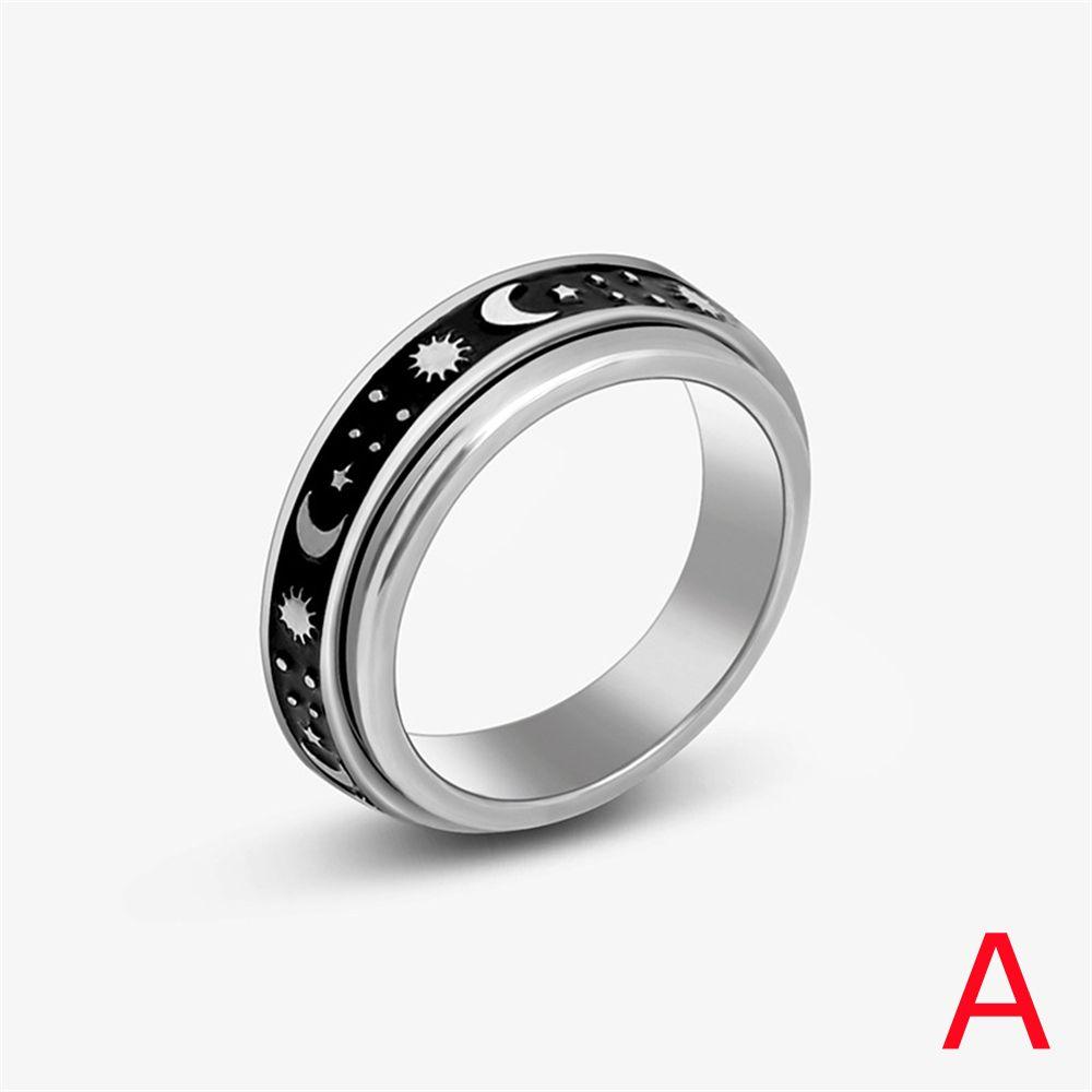 Антистрессовый байкерский спиннер из нержавеющей стали, вращающиеся тревожные кольца в стиле панк, кольца для спиннеров