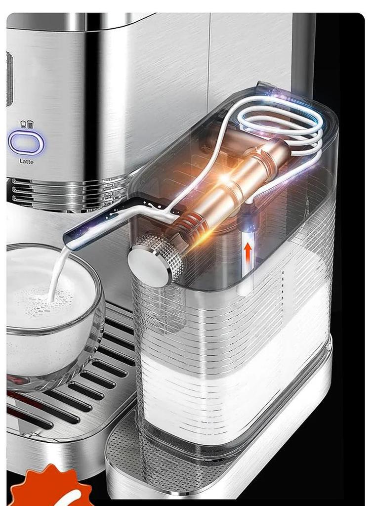 Cafelffe Fully Automatic Espresso Machines Automatic Milk Froth Ground Coffee Stainless Steels Cappuccino maker Cafeteria 20Bar