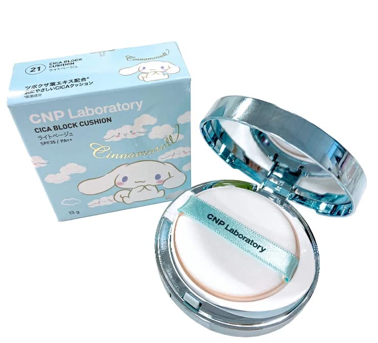CNP Official Limited Cinnamon Sanrio Collaboration Product Deer Block Cushion Foundation 13g SPF35 Light Cinnamoroll PA++ (#21 Бежевый)