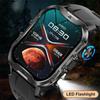 SACOSDING Military Smartwatch Men Flashlight BT Call Heart Rate Blood Oxygen Monitor Sports Fitness Smart Watch New Compatible HUAWEI Xiaomi