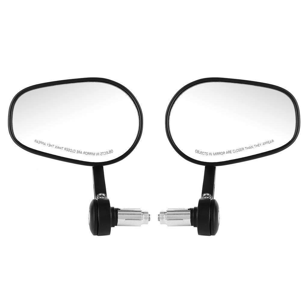 2Pcs Motorcycle Rearview Mirrors Universal Rear View 7 8in 22mm Handlebar CNC Aluminium Alloy