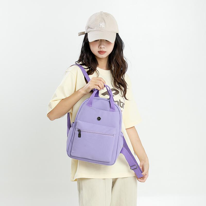 Однотонный рюкзак большой вместимости женский дорожный рюкзак легкий школьный рюкзак для студенток