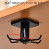 360 Rotation Rotatable Hooks for Kitchen Organizer and Storage Hanging Creative Tableware Bathroom Organizer Self Adhesive Hooks