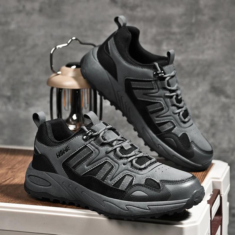 Fashion Plus Size Men's New Casual Shoes Fashionable Low Top Lace Up Climbing Shoes Youth Outdoor Sports Shoes Rubber Sole Durable