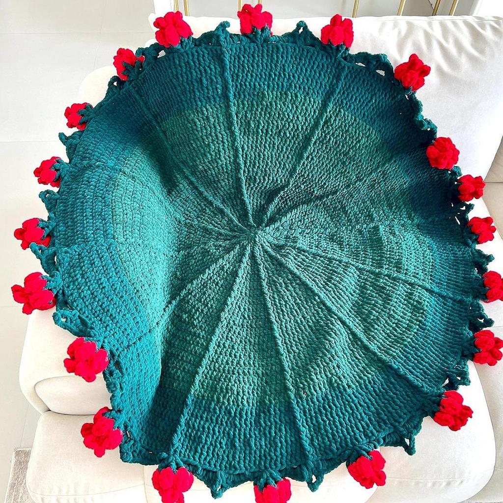 Crochet Blanket Kit Crochet Starter Kit Gift Hand Knitted Yarn Accessories