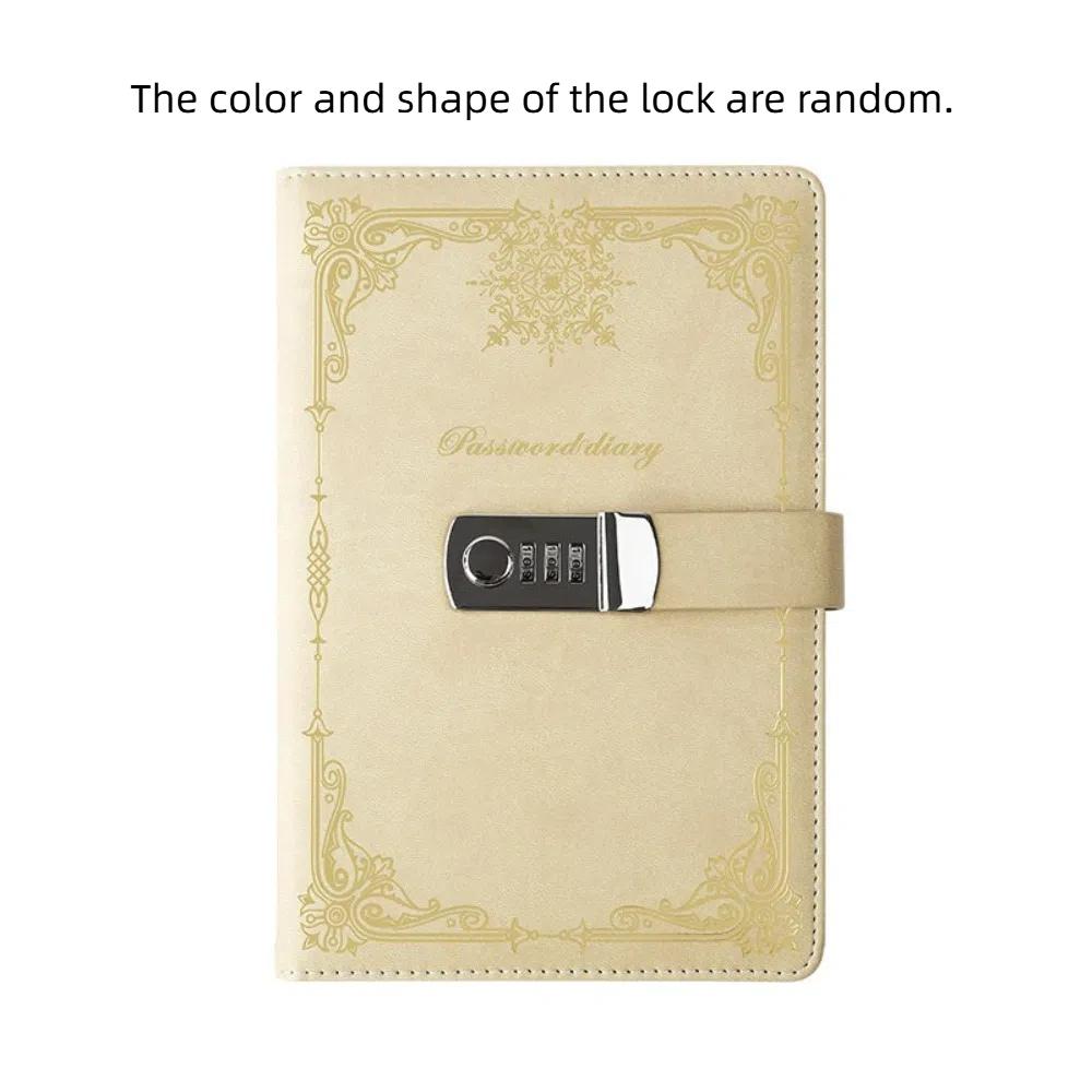 A5 100Sheets Journal Notebook With Lock Hard Cover Personal Notebook  Women