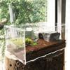 Transparent Acrylic Reptile Box For Spiders Tortoise Lizard Breeding Insect Box Vents Sliding Small Pet Terrarium Vivarium 2020