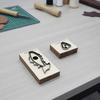 2 шт. Кожаный штамп DIY Рыба Многоразовый для кожгалантереи