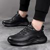 Кроссовки мужские весенне-осенние новые кожаные туфли на мягкой подошве мужские трендовые повседневные кеды на платформе мужская обувь 2025