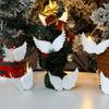 Birthday DIY Craft Christmas Tree Ornaments Xmas Party Decoration Cake Decor Plastic Angel Wings