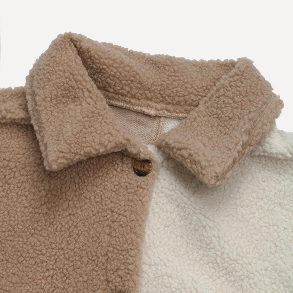 2025 Новое осенне-зимнее женское утолщенное повседневное пальто с лацканами на одной пуговице, с цветными блоками, для Европы и Америки