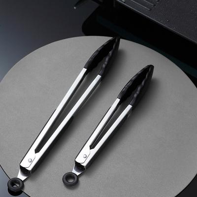 Силиконовые щипцы для гриля для барбекю, кухни, салата, хлеба, стейка, антипригарные, термостойкие, для выпечки, зажимы, гаджеты